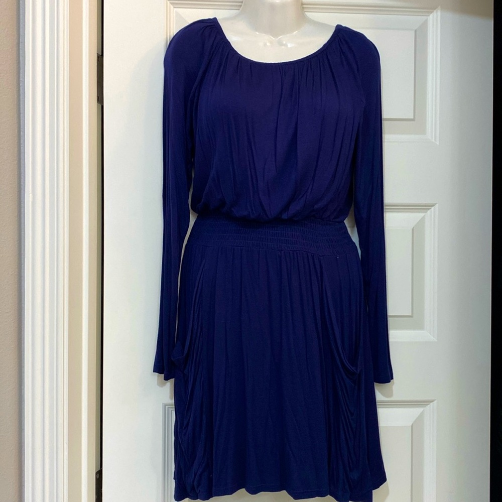 Velvet Torch Navy Blue Dress Sz M